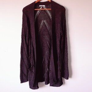 Vintage Boho Knit Open Cardigan Revolution by Ricki's XL
